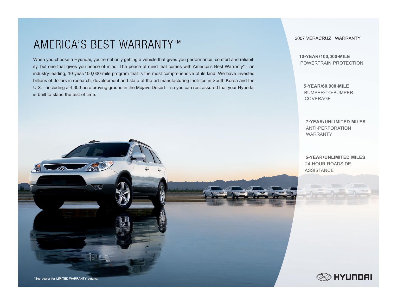 2007 Hyundai Veracruz Brochure Page 2